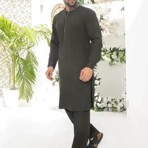 Green Readymade Mens Shalwar Kameez