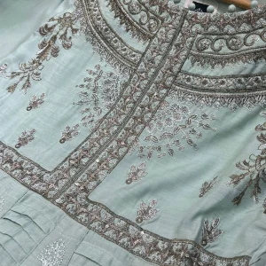 Mint Readymade Lawn Embroidered Dress