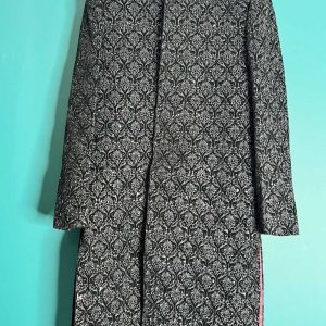 UB-003 Embroidered Black Mens Sherwani