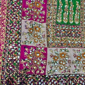 SRB809 Silk Wedding Duppatta by Sehrish B