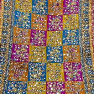 SRB811 Silk Wedding Duppatta by Sehrish B