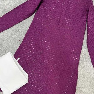 Purple Mens Kurta Pajama Set