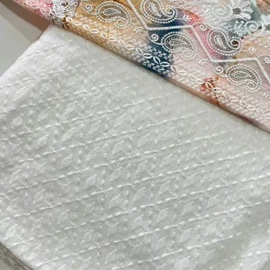 White Unstitched Cotton Suit